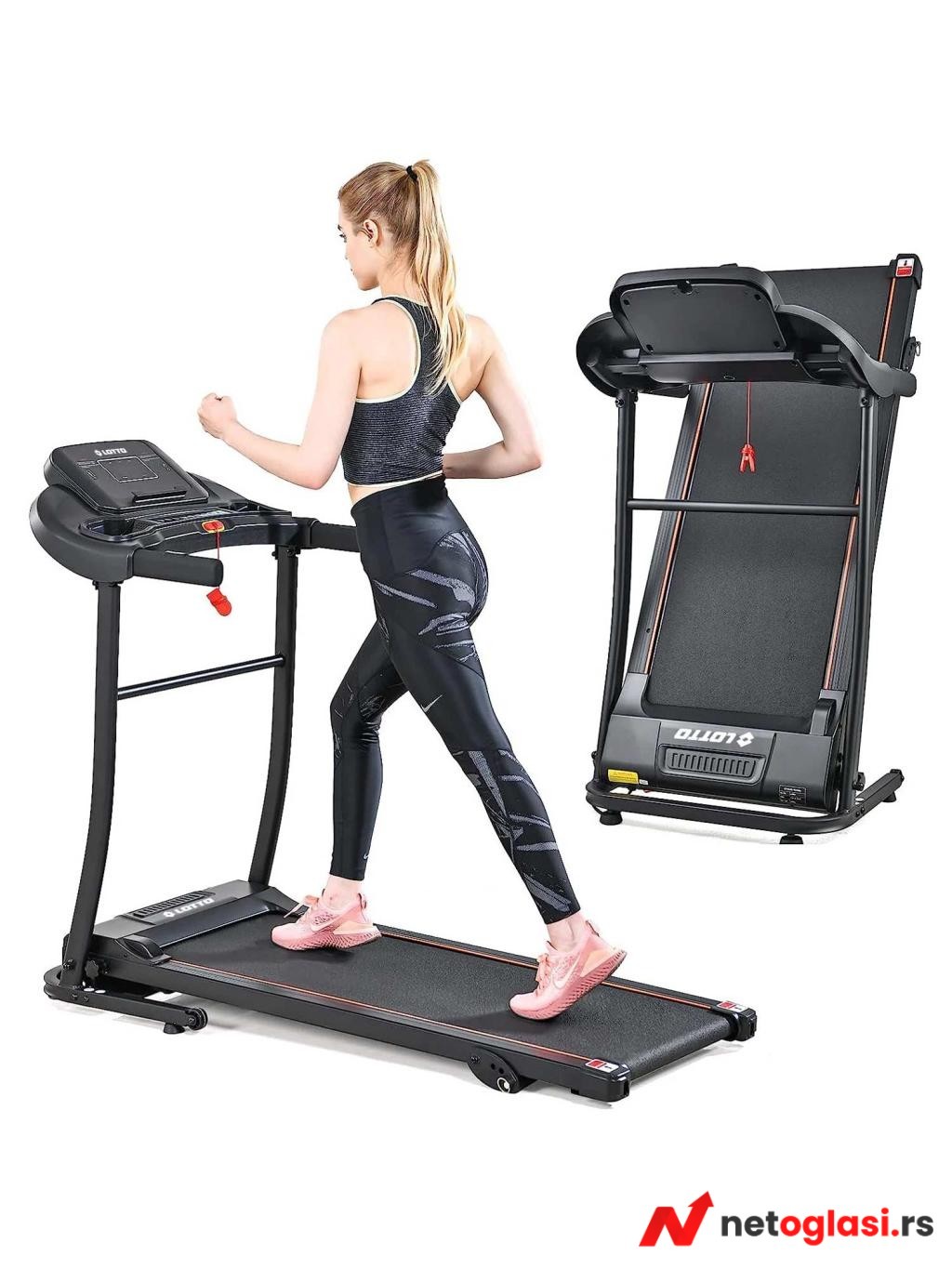 LOTTO FITNESS Traka za trcanje OPTIMA 10km/1,5ks Motorna traka