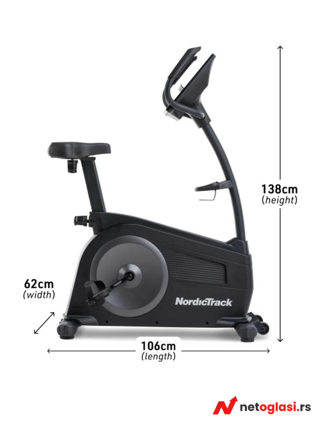 NORDICTRACK Sobni bicikl Elektromagnetni bicikl NT GX LE Mah 9 kg NORDICTRACK