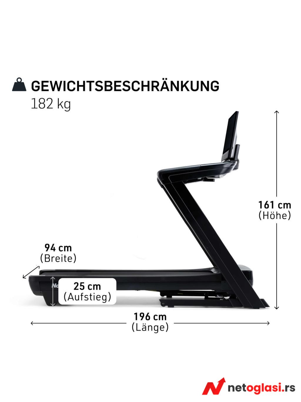 Nordictrack traka za trcanje nt commercial 2450 22 km/ 4.25 ks nordictrack