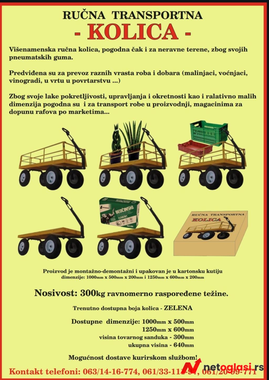 Rucna transportna kolica