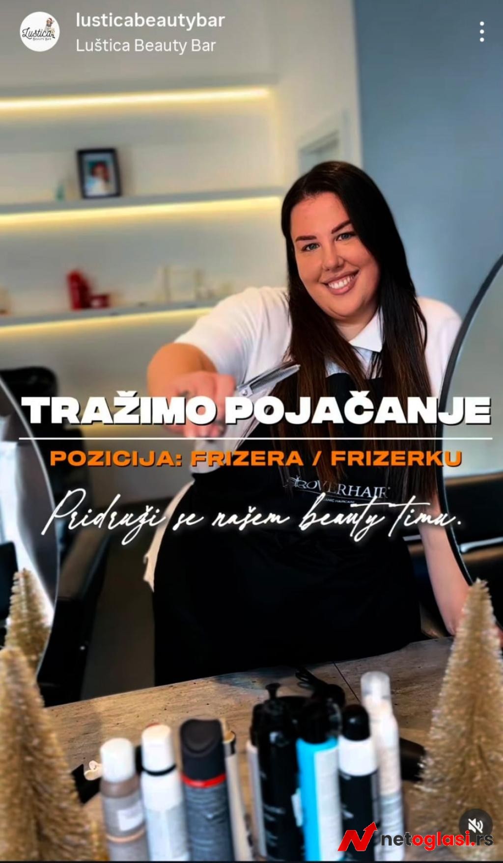 Trazimo pojacanje na poziciji frizera, lokacija Lustica Bay