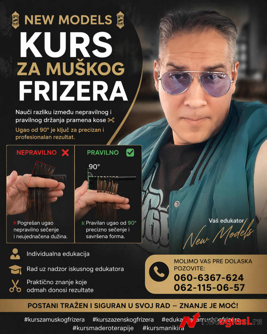 Kurs za Muskog i Zenskog Frizera Novi Sad