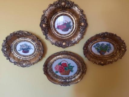 Set od 4 Vilerova goblena – vintage dekoracija