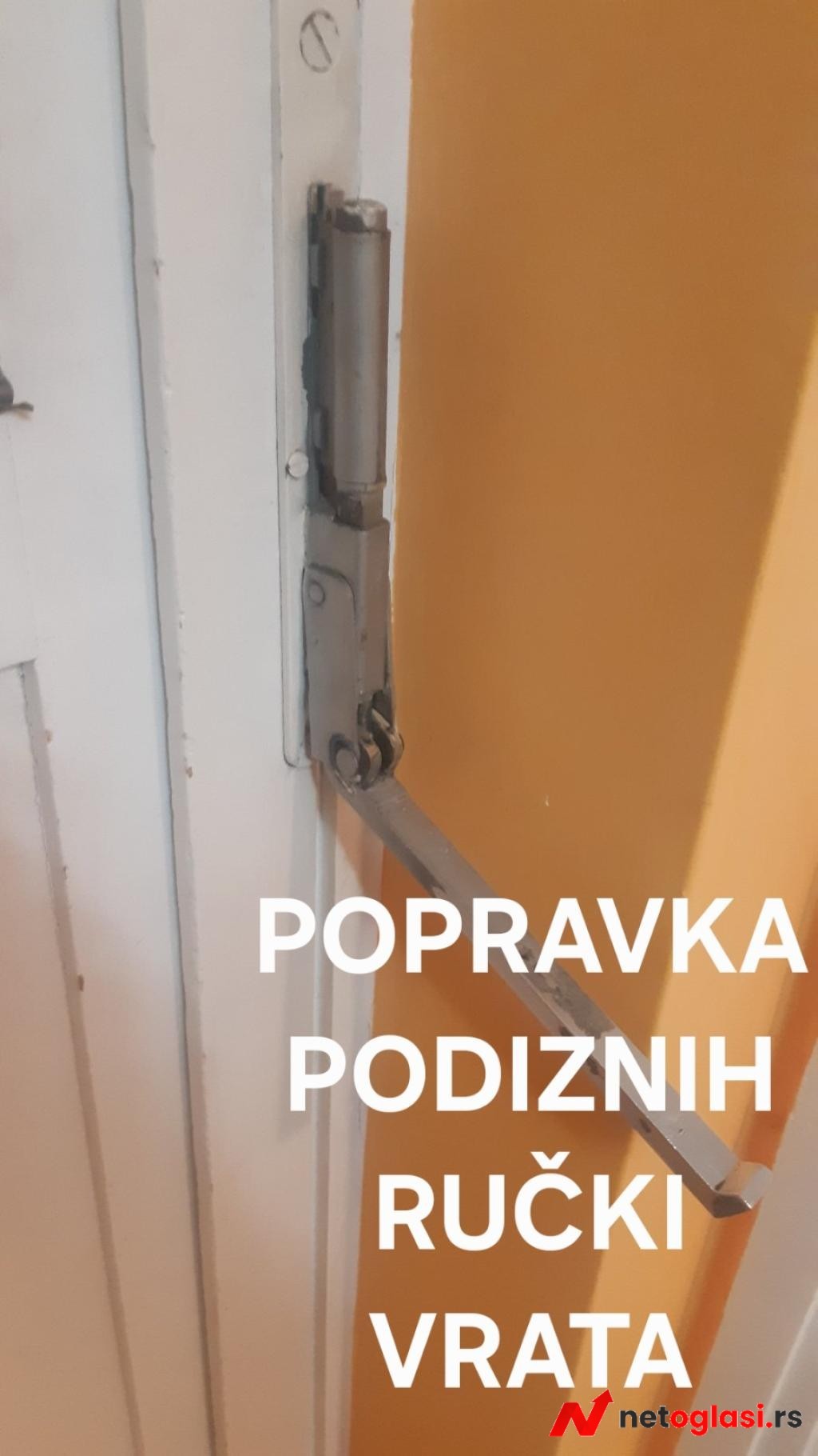 Popravka podiznih rucki balkonskih vrata