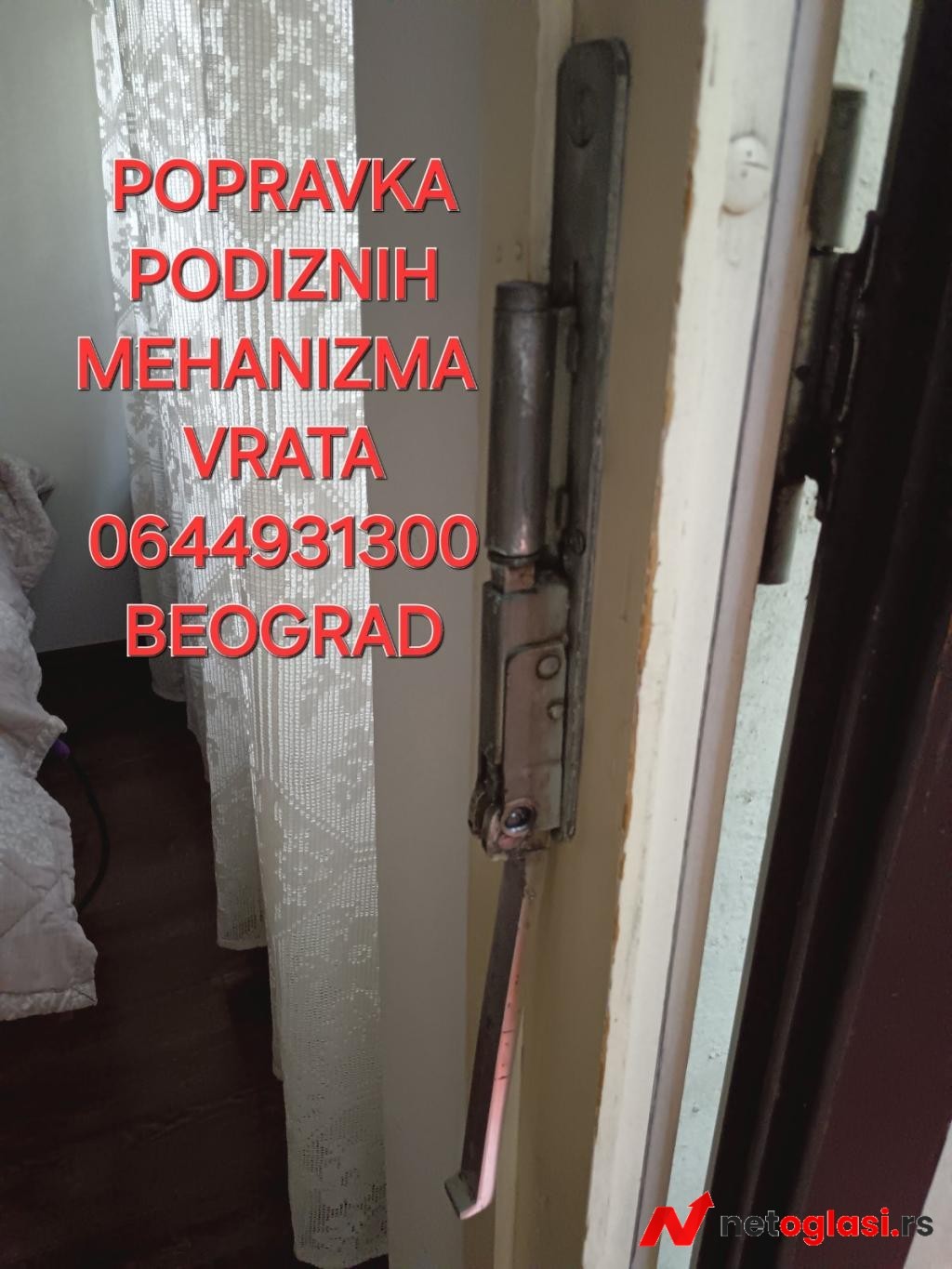 Popravka podiznih rucki balkonskih vrata