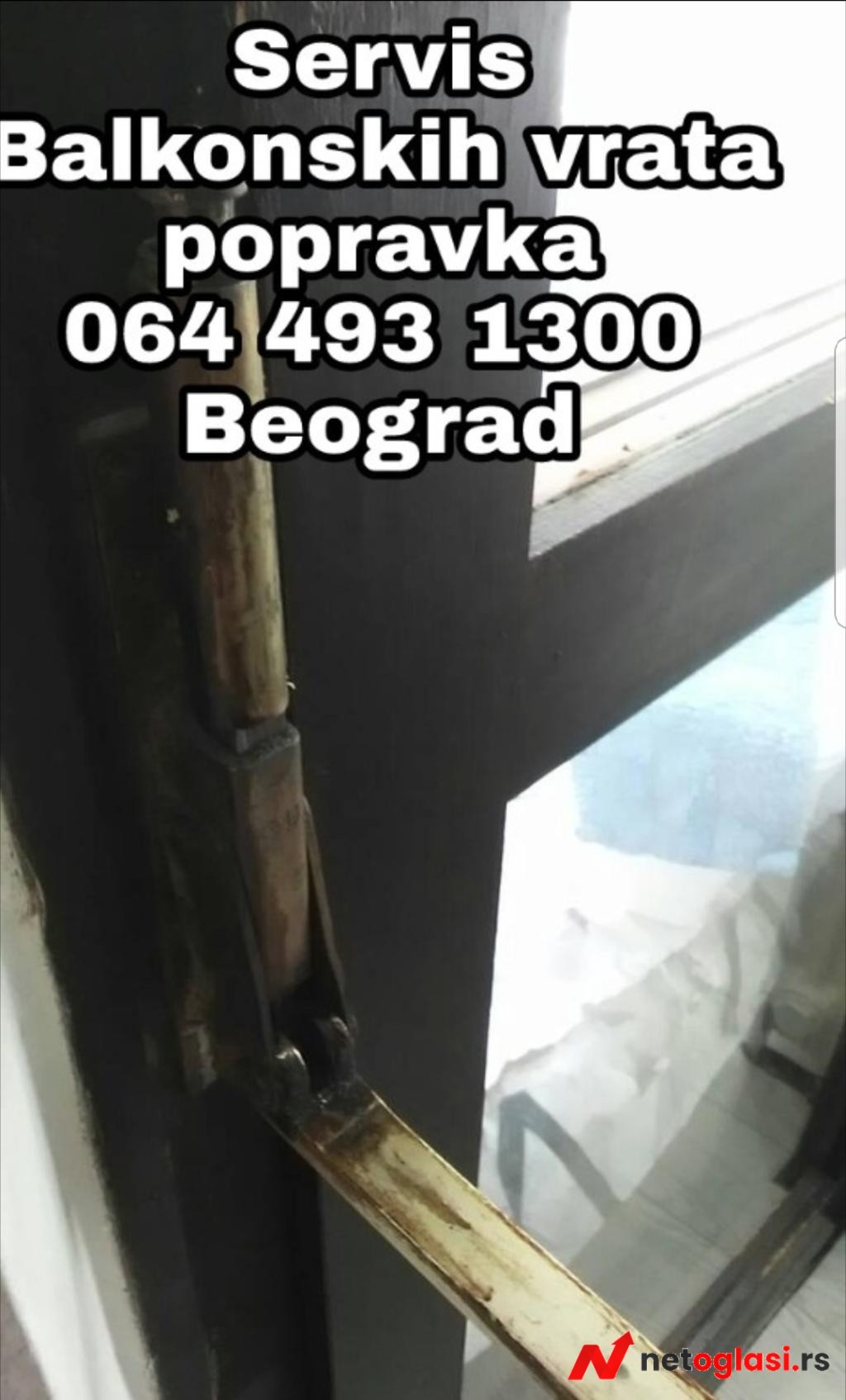 Popravka podiznih rucki balkonskih vrata