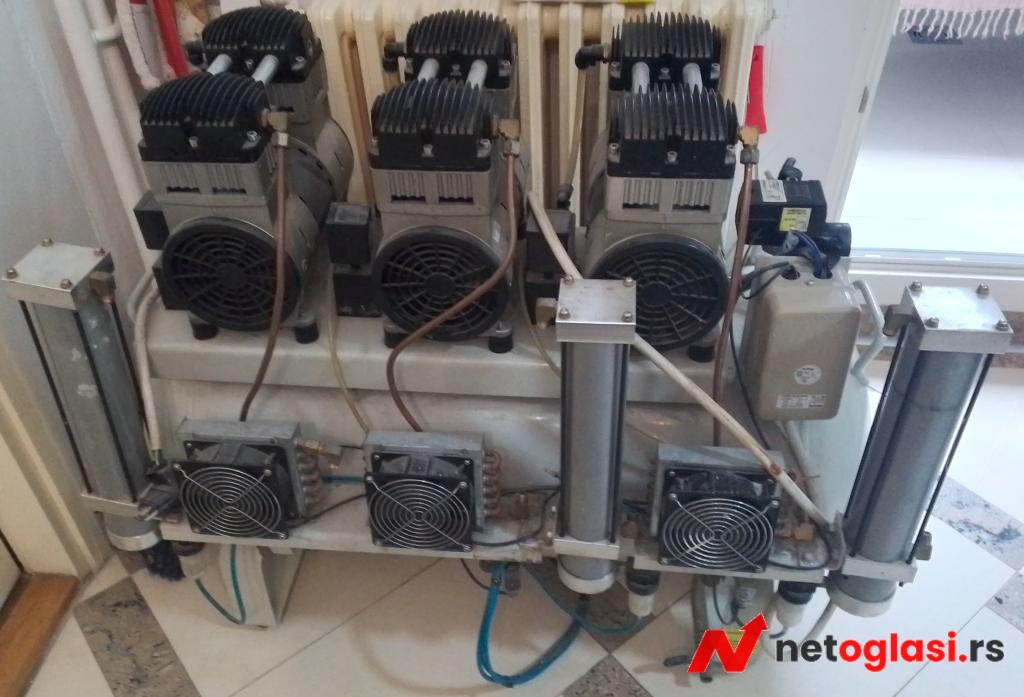 Kompresor 4kW trofazni indutrijski (sa 3 motora)
