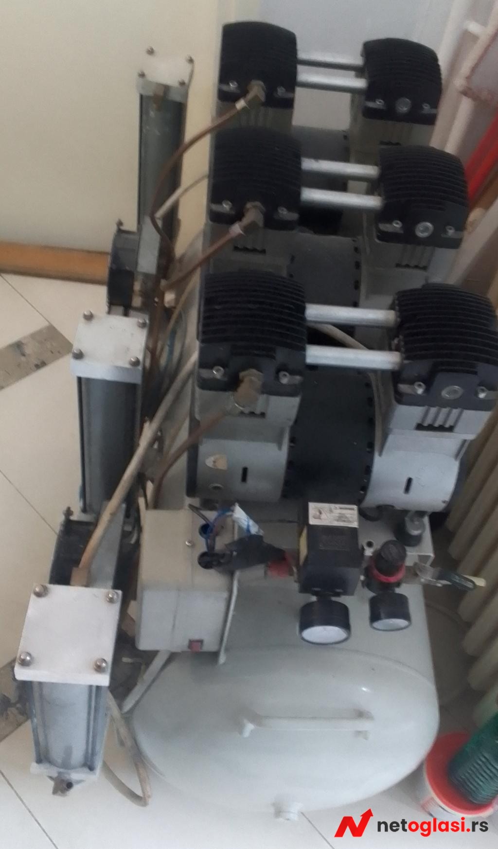 Kompresor 4kW trofazni indutrijski (sa 3 motora)