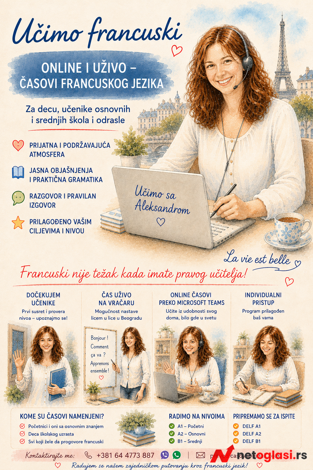 Francuski casovi Vracar ili online