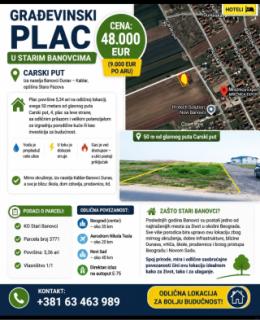 Plac 5,34 ari Stari Banovci Carski put 48.000 e