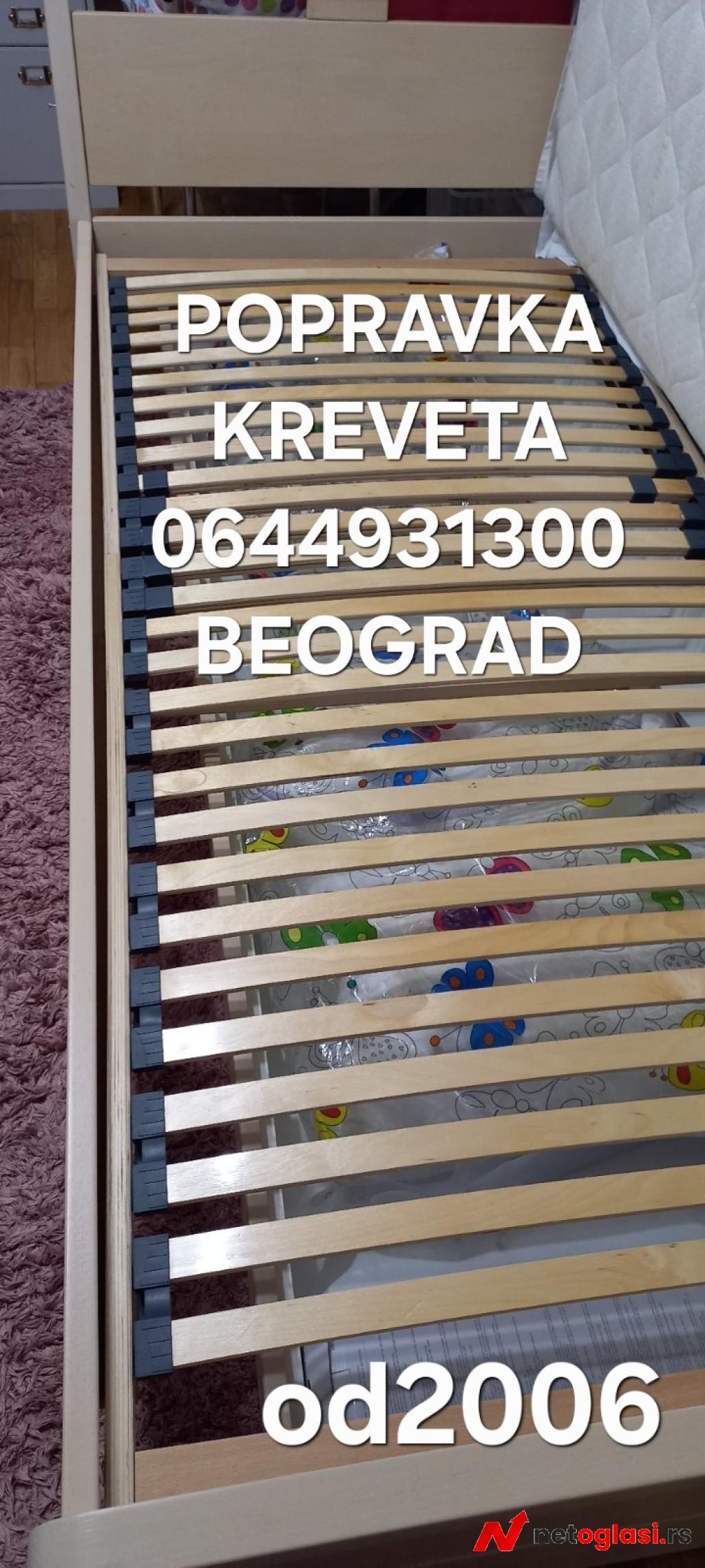 Popravka odpalih nogara kreveta ojacavanje