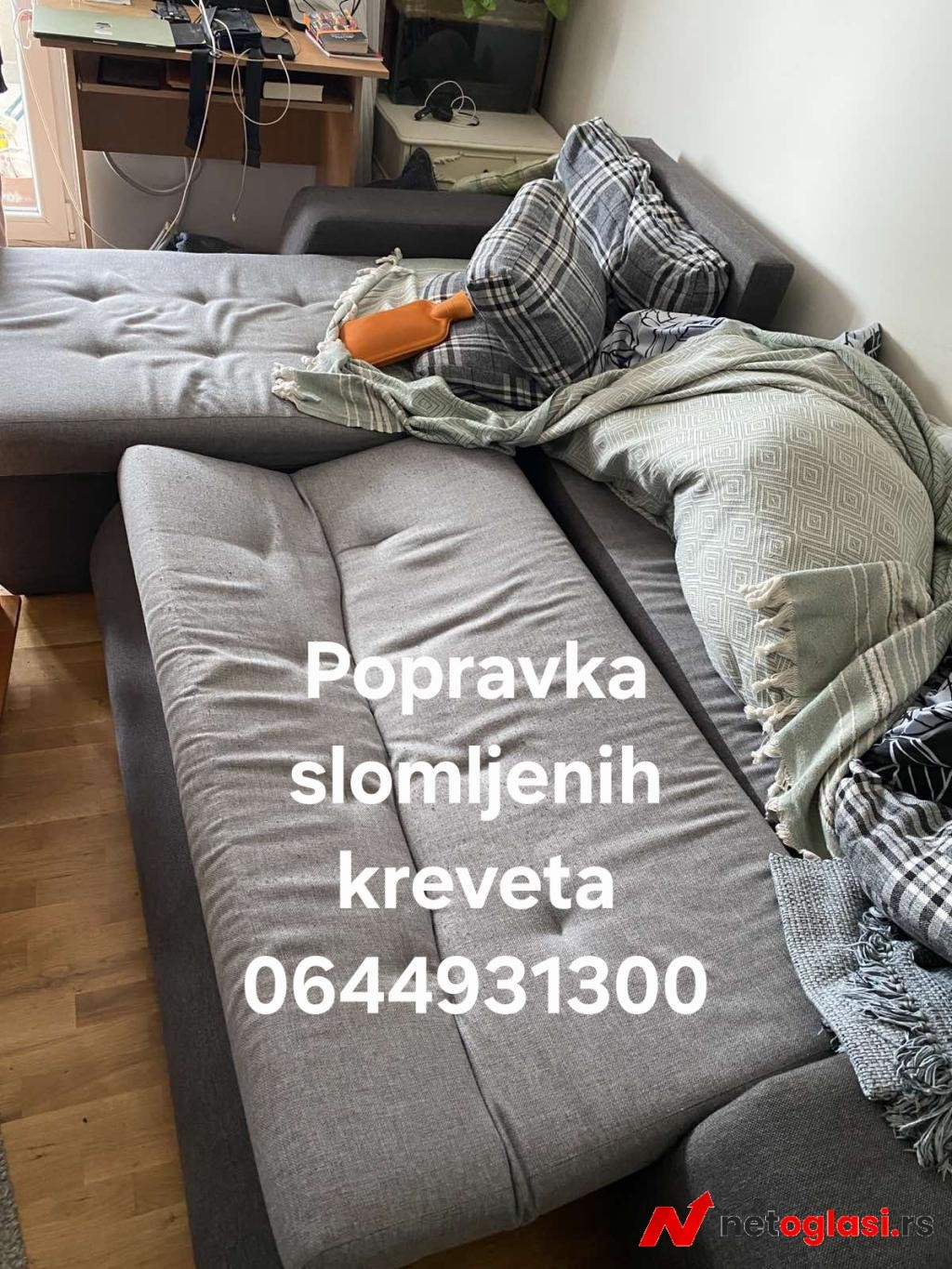 Popravka odpalih nogara kreveta ojacavanje