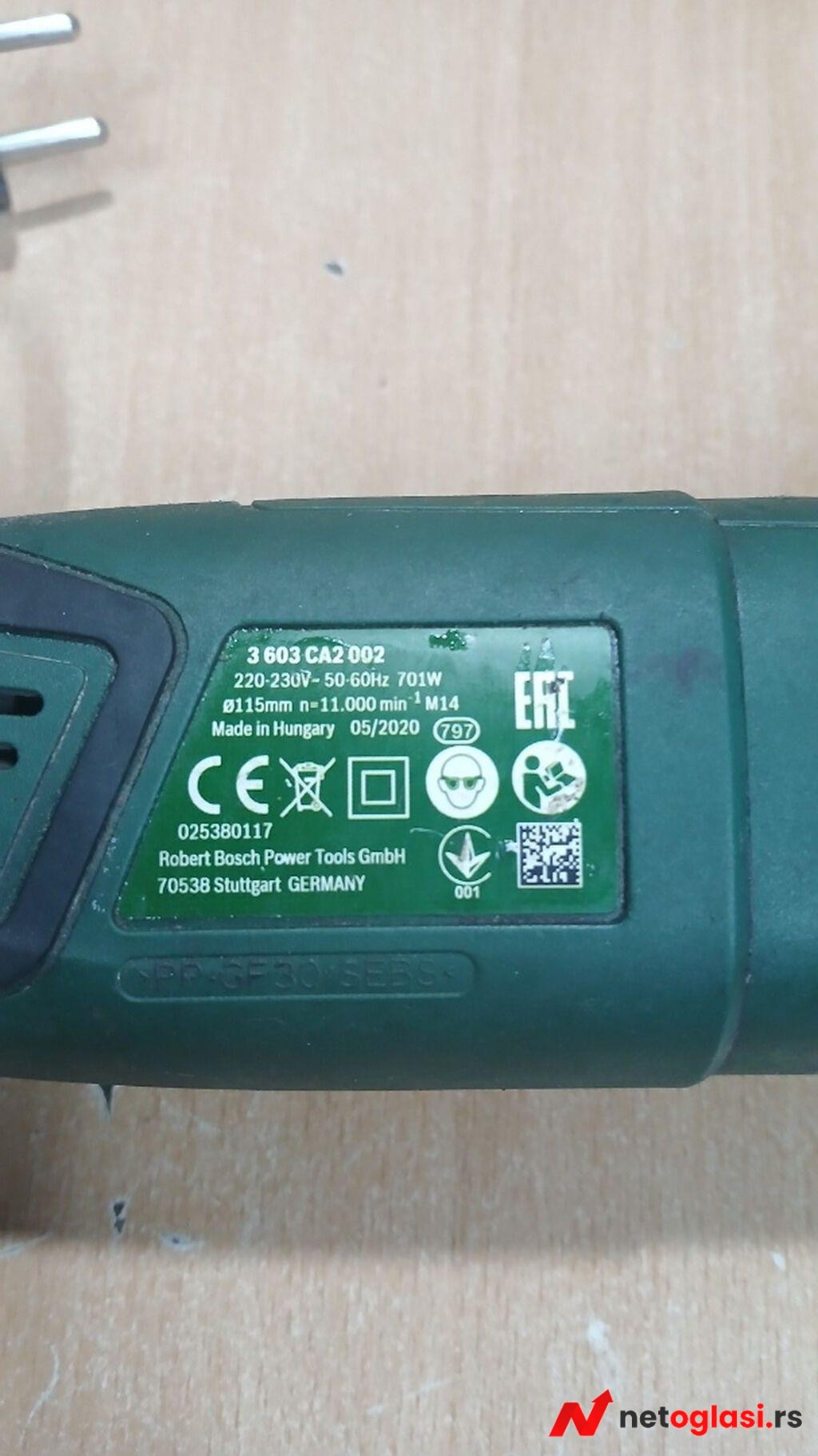 Ugaona brusilica Bosch (model 3 603 CA2 002)