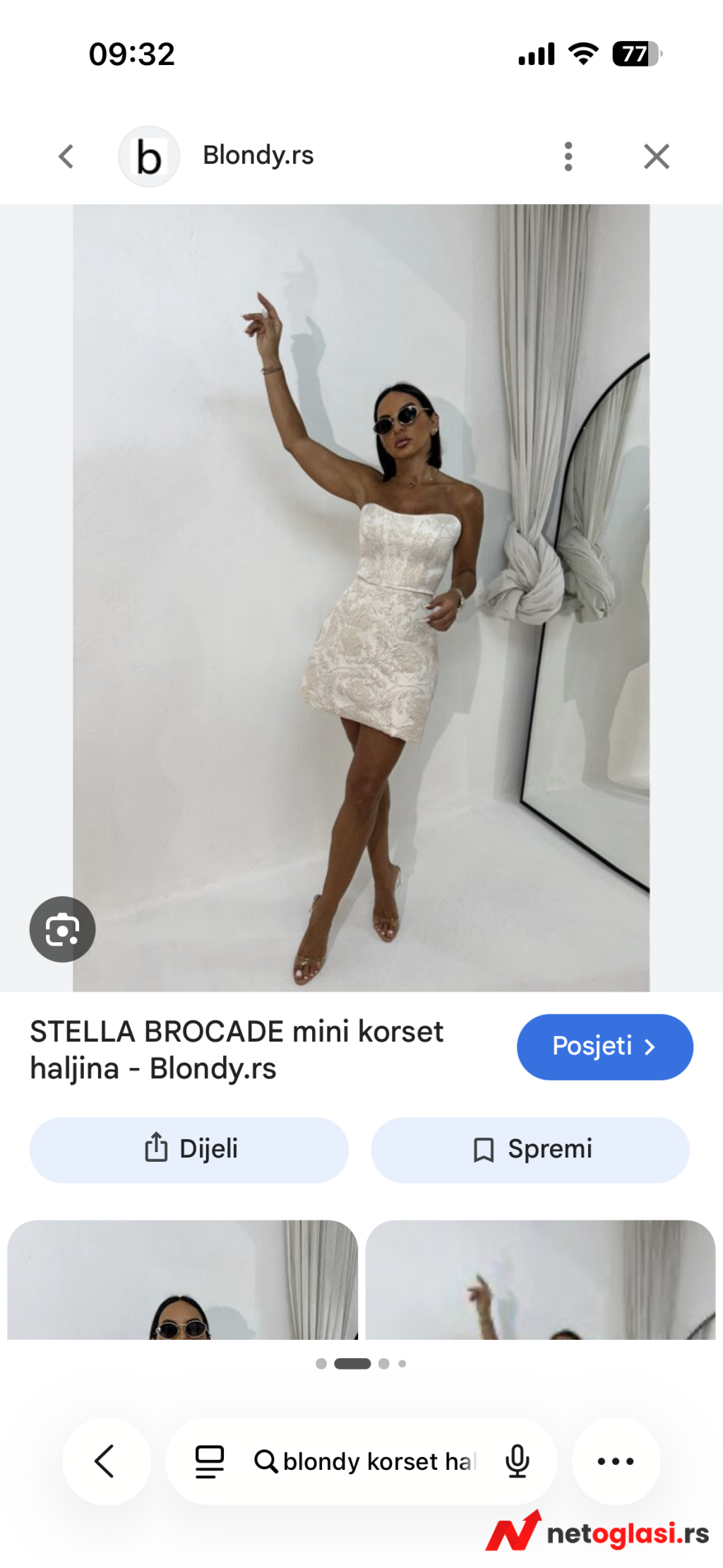 Svecana Blondy korset haljina i PS fashion jaljims